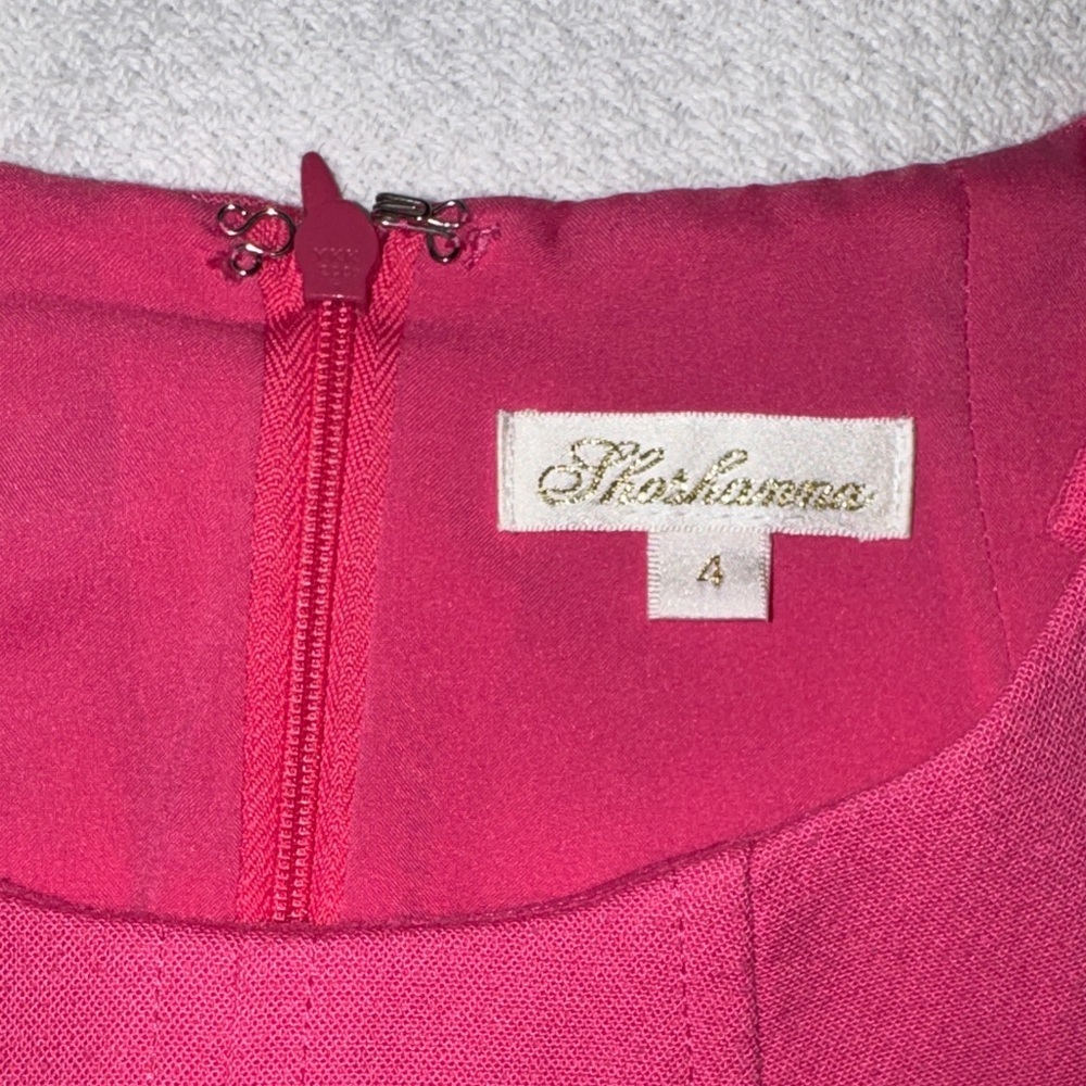 Shoshanna Vibrant Pink Professional Mini Sleeveless Dress Size 4 - Picture 10 of 10